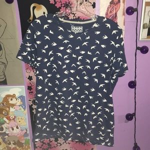 Men’s white sparrow t shirt